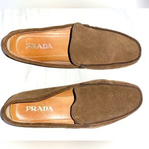 Prada Suede Driving Loafers